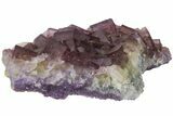 Cubic Purple Fluorite with Phantoms - Yaogangxian Mine #162013-1